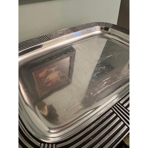 Customized Size Eco-Friendly Metal Serving Tray Hotel Supplies Best Decorative Food Dish Wholesale Serving Platter Supplies - Product Image 3