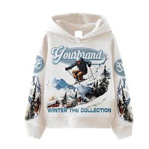 Vente en gros Ensemble pour hommes 100% coton Logo personnalisé Vintage Sun Faded Drop Shoulder Graphic Hoodie Eco-Friendly Sweatpants for Winter - Product Image 2