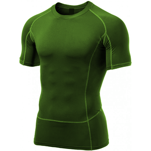 Ropa deportiva de alta calidad, fabricante de ropa de combate, camiseta de compresión para gimnasio para hombre con costuras finas y suministro mundial. - Product Image 5