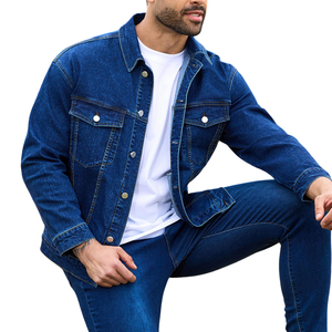 Chaquetas de Mezclilla para Hombre de Invierno, 100% Algodón, Alta Calidad, Logotipo Frontal Personalizado, Diseño Ecológico, Secado Rápido y Transpirable - Product Image 3