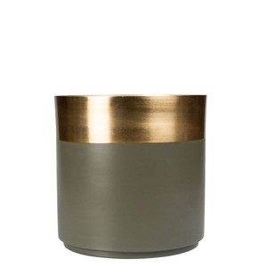 Jardinière en métal de style scandinave nordique avec support, porte-plantes moderne pour balcon et salon - Product Image 4