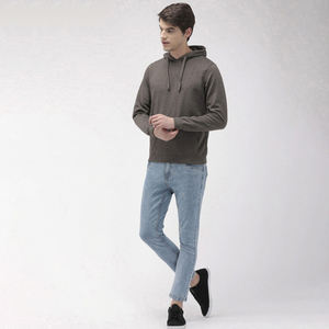 Custom Men's Heavyweight Pullover Hoodie <b>Fleece</b> Sweatshirt Wholesale Casual Streetwear <b>Hooded</b> Pullover For Men - Product Image 3