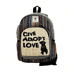 Sac à dos promotionnel en coton et chanvre - Product Image 2