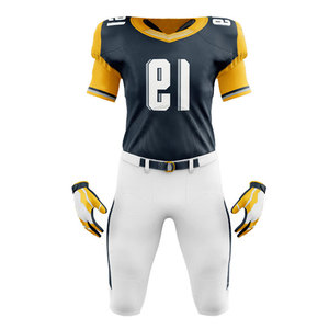 New Multi Color Uniform Set Breathable <b>Compression</b> Rubgy Club Teamwear American Football Uniform Sports Vintage Solid Color - Product Image 2