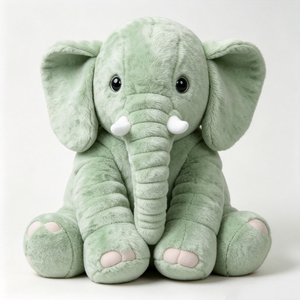 customized baby comfort <b>elephant</b> plush, pastel green <b>elephant</b> cuddle doll, large ear <b>elephant</b> plush,nursery <b>decor</b> plush <b>elephant</b> - Product Image 5
