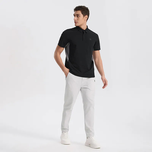 Chemises de sport à col contrasté bicolore, respirantes, douces et confortables, polos de golf performants à 3 boutons, séchage rapide - Product Image 6