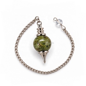 En gros Pendule à boule en pierre naturelle Sulemani Hakik pour la radiesthésie - Product Image 6