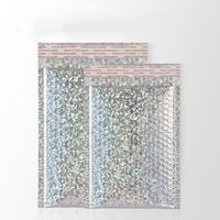 Pochette d'expédition métallique personnalisée en polybulle brillante pour cosmétiques, bijoux, vêtements, perruques – Emballage imprimé avec traitement de surface