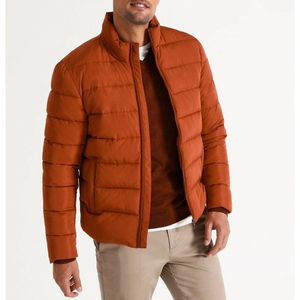 Customized Casual Wear Men's Winter Puffer Jacket Hooded Premium Quality Nylon Waterproof <b>Windproof</b> Available Multiple Colors - Product Image 1