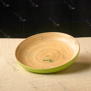 Assiettes en bambou vietnamien Plats artisanaux écologiques par des artisans locaux Reconnectez-vous la nature pour les fêtes - Product Image 3