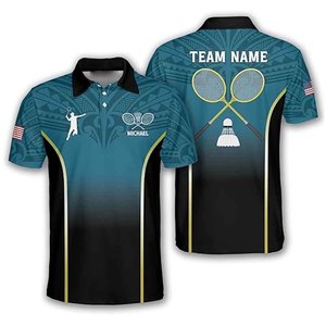 Maillot de badminton OEM à séchage rapide, respirant, en polyester, vêtements de sport, impression de logo personnalisé, t-shirt d'entraînement d'équipe - Product Image 1