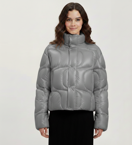 Manteaux en duvet pour femmes style Niw Niw, édition correcte, robustes, ornés de cristaux, veste en duvet étoilée, vêtements de marque tendance - Product Image 1