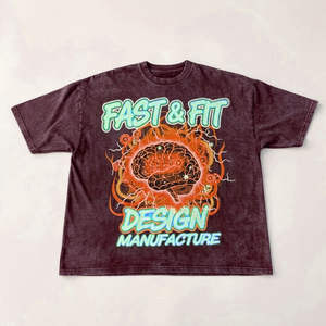 T-shirts pour hommes imprimés, 100 % polyester, personnalisés, style streetwear, coupe oversize, grandes tailles, en coton épais ou léger, vente en gros - Product Image 4