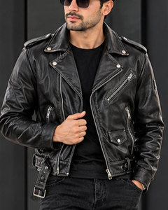 Blouson Homme Noir en Cuir PU à Capuche Coupe Slim Fermeture Éclair Col Rond Couleur Unie Longueur Standard Automne Coupe-Vent Séchage Rapide Respirant - Product Image 3