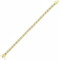 Bracelet élégant pour femme, diamant naturel de 2,50 carats, taille ronde, or jaune 14 carats