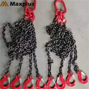 CE Certificate G80 G100 Alloy Steel 4 Legged Lifting Chain Sling With Hook