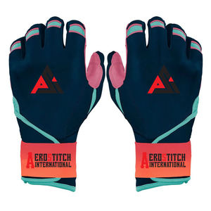 Gants de frappeur de baseball en cuir de qualité supérieure, personnalisables, pour droitier, respirants, pour entraînement de softball, vente en gros - Product Image 1