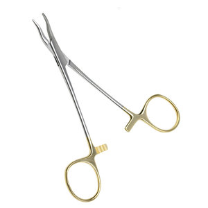 Professional Bayonet Tissue Forceps <b>Tungsten</b> Carbide Surgical Instrument Stainless Steel ENT Microsurgery Forceps - Product Image 2