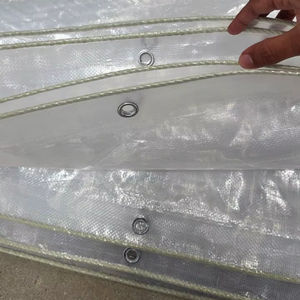 Bâche en PE transparente avec tissu HDPE et revêtement LDPE, imperméable, haute résistance, taille et grammage personnalisables pour usage extérieur - Product Image 1