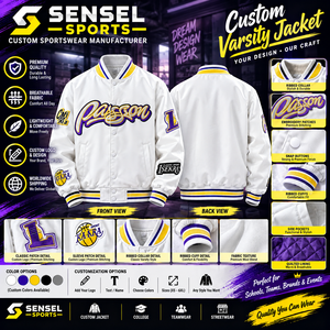 Wholesale OEM High Quality 2026 Trend Boxy <b>bomber</b> <b>Jacket</b> Leather Men's <b>Jackets</b> with Applique Custom Embroidery Chenille <b>Vintage</b> - Product Image 1