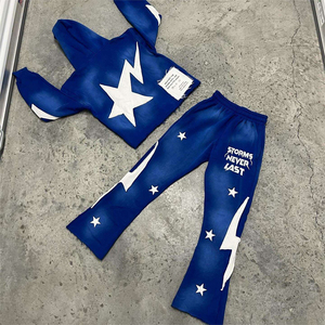 Pantalones Deportivos Personalizados Estilo Urbano Vintage con Cierre, Transpirables, con Efecto Desgastado y Bordado, Corte Holgado - Product Image 4