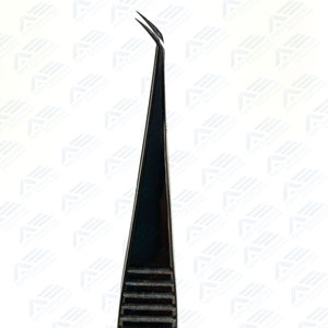 Professional Fiber Tip Lash Tweezers, Anti-Static Stainless Steel Tools Eyelash Extension Tweezers <b>Set</b> with Isolation <b>Box</b> - Product Image 5