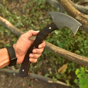 Tomahawk artisanal, manche en bois de frêne sculpté, lame pleine longueur, étui en cuir, pour la sculpture et la sculpture sur bois - Product Image 1