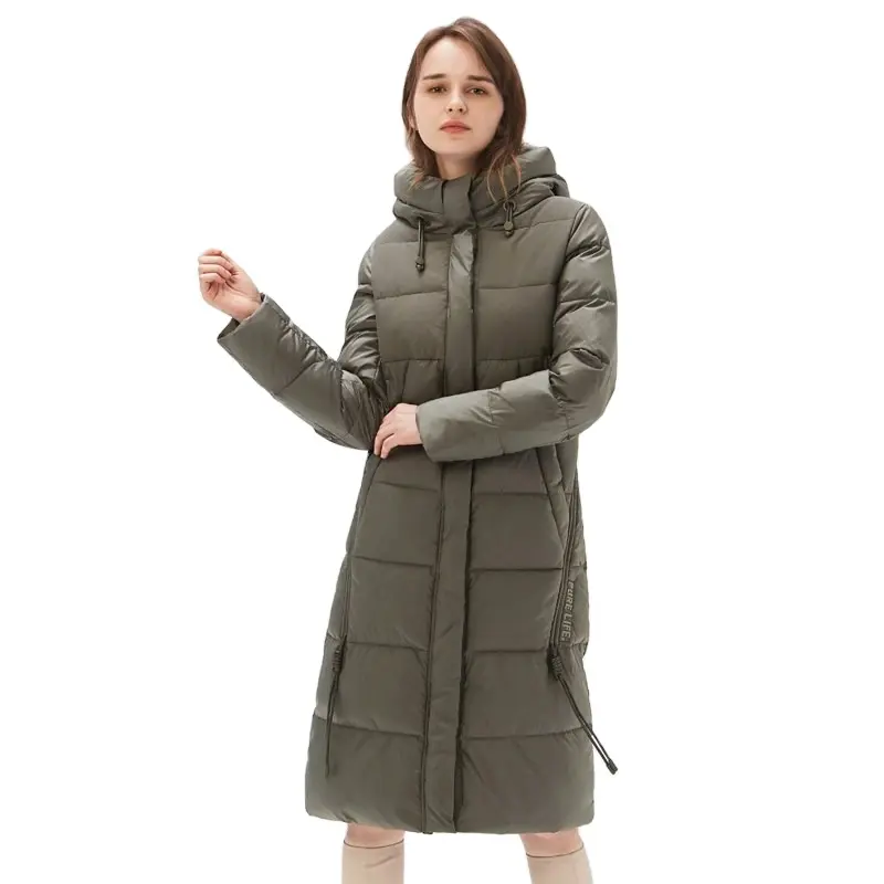 icebear 2021 fashion high quality hooded women jacket winter long clothing women brand coat GWD20310I