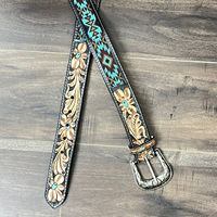 ODM OEM, ceintures perlées en cuir usiné à la main de conception de mode personnalisée, ceintures pour hommes et femmes d'affaires, ceintures de luxe à boucle ardillon en cuir véritable