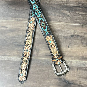 ODM OEM Diseño de moda personalizado Cinturones con cuentas de cuero mecanizados a mano Cinturón de negocios para hombres y mujeres Cinturones de lujo de cuero genuino con hebilla - Product Image 5