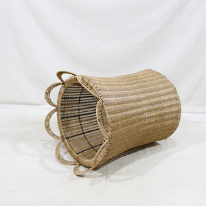 New Design Minimalist Hand Carved <b>Plastic</b> Wicker Scalloped Planter Durable Waterproof Garden <b>Plant</b> - Product Image 6