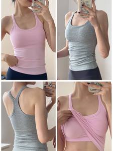 Camiseta de Compresión sin Mangas para Mujer, Chaleco Deportivo con Tela Elástica Transpirable para Entrenamiento, Running y Gimnasio - Product Image 2