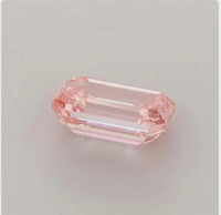Diamante Rosa Cultivado en Laboratorio, Corte Esmeralda, 1 Ct, VS1, Color Rosa Fantasía, Diamante Suelto