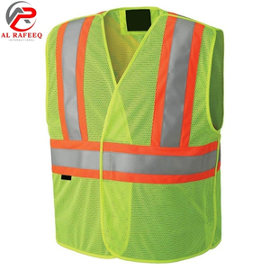 Gilet de sécurité réfléchissant haute visibilité unisexe avec logo personnalisé, vêtement de travail haute visibilité, fabricant OEM sur mesure, coupe ajustée 2026 - Product Image 1