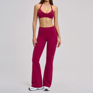 Nuevo Conjunto Deportivo de Yoga para Mujer, Transpirable, Sin Costuras, con Sujetador Deportivo y Leggings, Tallas Grandes, Ropa Deportiva para Gimnasio - Product Image 1