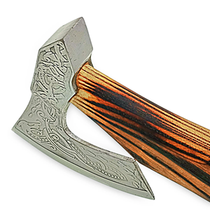 Professional Carbon Steel Tomahawk Handmade <b>Wood</b> Handle Outdoor Camping Chopping <b>Axe</b> Custom OEM ODM Manufacturer - Product Image 3