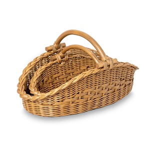 Rattan <b>baskets</b> for gifts <b>cheap</b> cost best quality woven <b>basket</b> with handle flower fruit container - Product Image 5