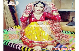 Estatuas de Bienvenida para Bodas Punjabi, Estatuas de Jatt Punjabi de Tamaño Real, Decoración Vibrante para Cabina de Fotos de Bodas Punjabi - Product Image 5