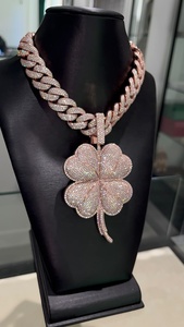 22k Gold Plated Silver Moissanite <b>Iced</b> <b>Out</b> Cuban Link Necklace Hip Hop Style IGI Certified Unisex Pendant with <b>Chain</b> - Product Image 4