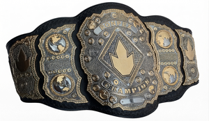 Cinturones de Lucha Libre con Diseño Personalizado 2026-27, Sialkot Pakistán, Placas de Zinc de 4mm, Correa de Cuero, Campeón Mundial Ronpex International - Product Image 2
