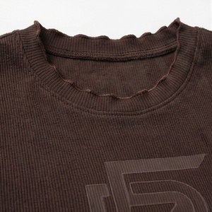 เสื้อครอปท็อปผ้าฝ้ายผู้หญิงสีตามสั่ง เสื้อยืดออกกำลังกายแบบเรียบๆ สีพื้น สำหรับเล่นกีฬา ใส่สบาย ระบายอากาศได้ดี - Product Image 4