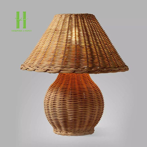 Best Selling Rattan Lamp Base Table Lamp Handwoven OEM Pendant <b>Light</b> for Home <b>Decoration</b> Variety of Colors Made in Vietnam - Product Image 6
