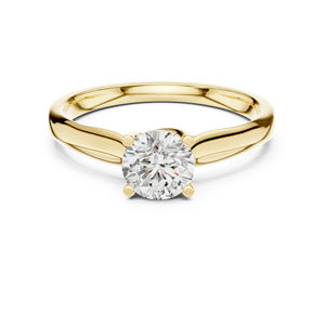 Anillo de Diamantes Cultivados en Laboratorio, Redondos, en Oro Blanco de 14K para Mujer |   Certificado por IGI |   Regalo para Bodas y Fiestas |   Bañado en Oro - Product Image 2