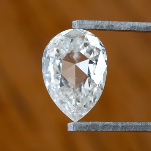 Diamant de laboratoire tendance certifié IGI, taille poire, coupe rose, VVS, percé au laser, pour la fabrication de bijoux, prix de gros, fournisseur indien - Product Image 1