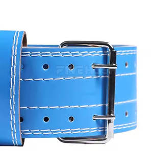 Ceinture en cuir à double boucle pour haltérophilie, entraînement de force en salle de sport, soutien du dos, musculation - Product Image 2