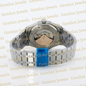 Dial negro de alta calidad D VVS Moissanite Diamond Pass Diamond Tester Reloj de diamantes de acero inoxidable Foe Men - Product Image 4