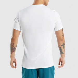 Camisetas de gimnasio para hombre de secado rápido, cómodas, estampadas, MOQ bajo, ropa deportiva para hombre, camisetas de gimnasio para hombre, corte holgado, 100% algodón - Product Image 3