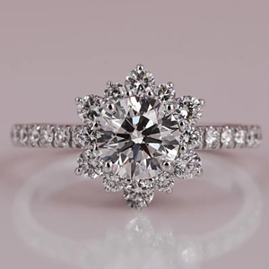 Anillo de diamante cultivado en laboratorio con corte redondo, certificado por IGI, anillo de boda personalizado, proveedor mayorista - Product Image 1