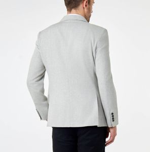 Traje de esmoquin de boda personalizado de corte ajustado para hombre - Chaqueta blazer formal cruzada de poliéster/algodón, conjuntos de trajes para restaurante - Product Image 6