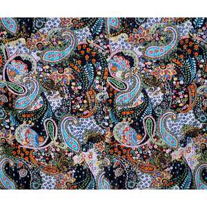 Nouvelle couverture Kantha en coton biologique 100% imprimé paisley, faite à la main au Rajasthan, écologique, toutes saisons, double taille - Product Image 1